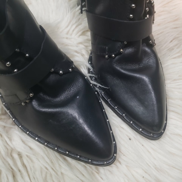 Steve Madden HUMBLE leather ankle booties size 9 - Picture 4 of 7